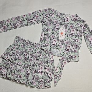 Truth Culture By Evie's Closet Bamboo Shirt And Skort Set